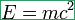 \,E=mc^2